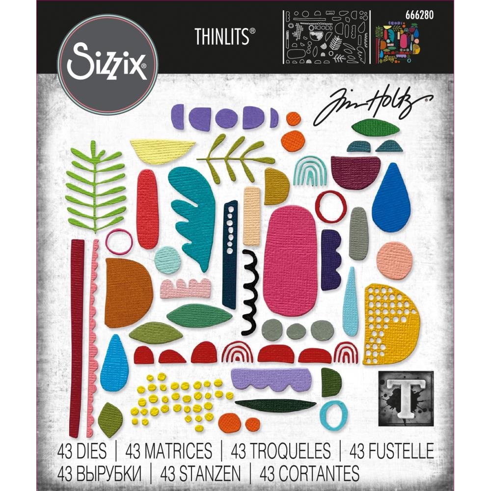 Sizzix - Thinlits - Tim Holtz - Abstract Elements Dies