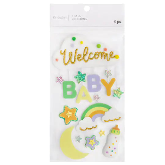 Recollections - Welcome Baby Dimensional Stickers