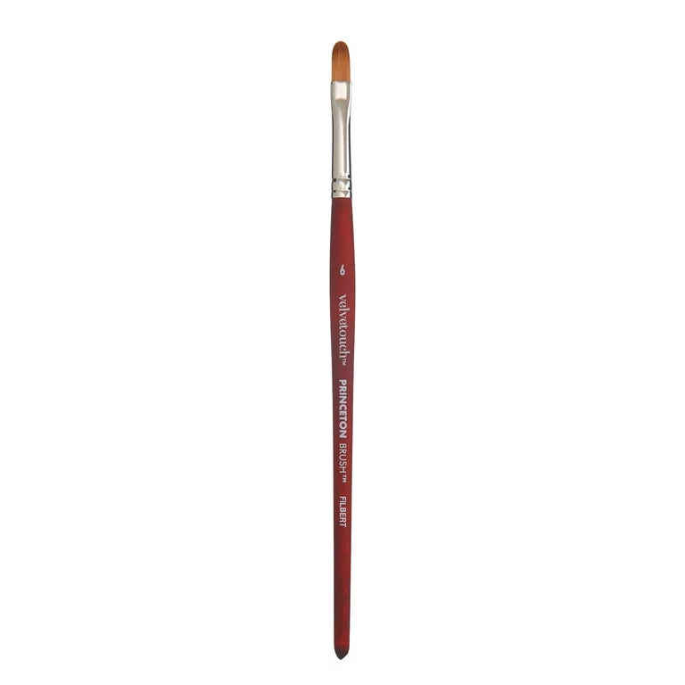 Princeton - Velvetouch - Level 2 Filbert Paint Brush for Acrylic