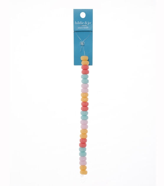 Hildie & Jo - Multicolor Glitter Plastic Strung Beads