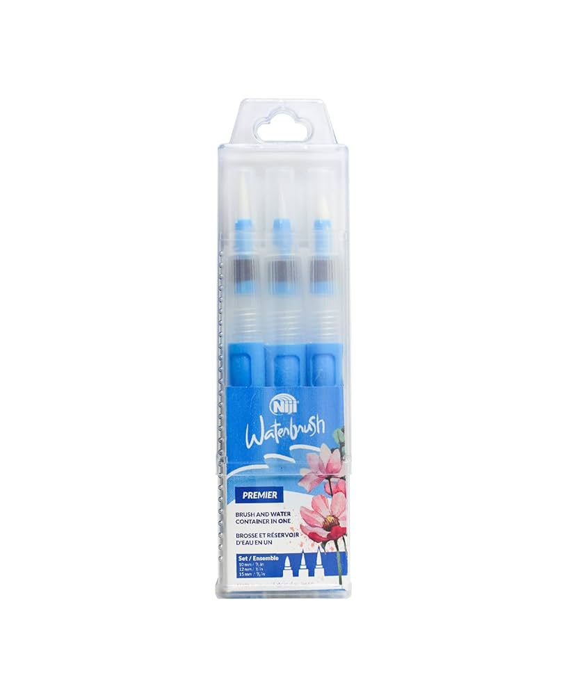 Yasutomo - Niji - Waterbrush - 3 pk