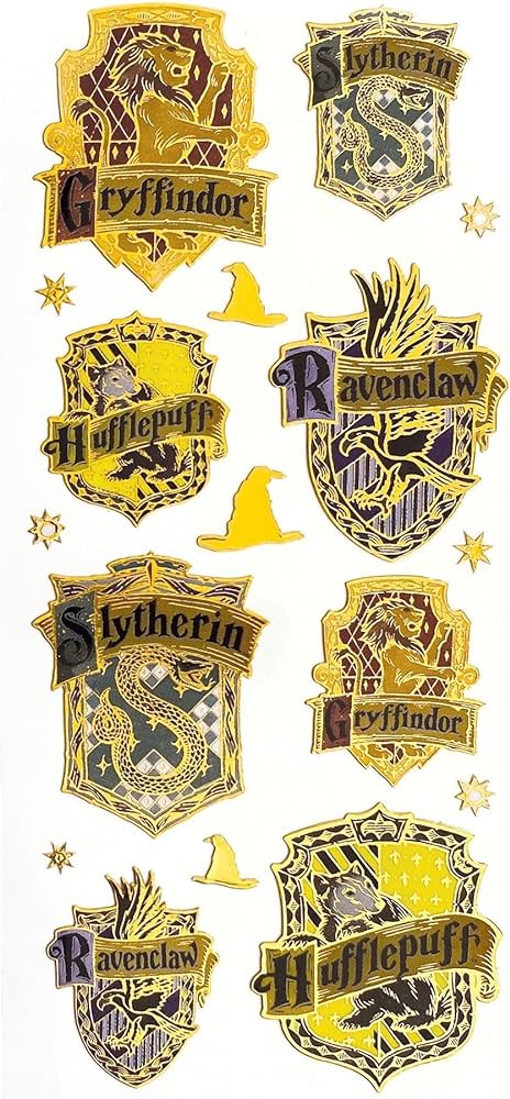 Paper House - Harry Potter House Stickers