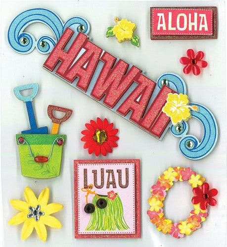 K & Company - Hawaiian Bliss Dimensional Stickers