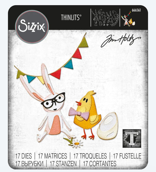 Sizzix - Thinlits - Tim Holtz - Vault Bunny + Chick