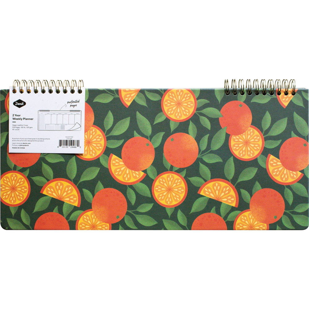 Denik - Two Year Weekly Planner - Oranges