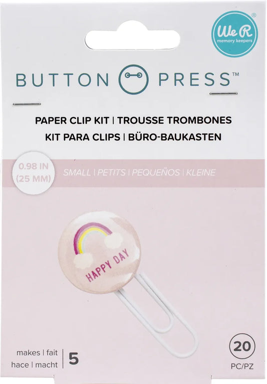 We R Memory Keepers - Button Press - Paper Clip Kit - 20 pieces (Makes 5)