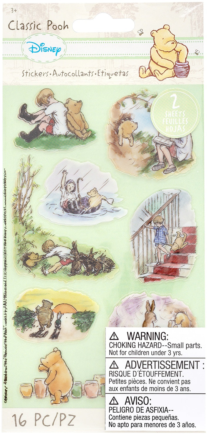 EK Success - Pooh Scenes Flat Stickers