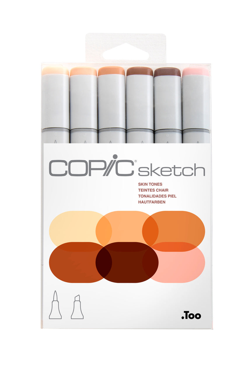 Copic - Sketch Portrait Markers - 6 pk