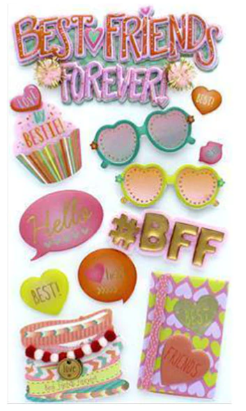 Jolee's Boutique - Best Friends Forever Dimensional Stickers