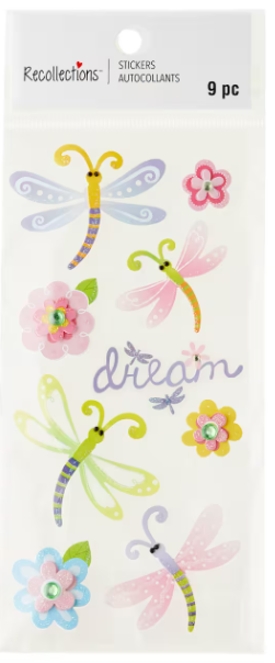 Recollections - Dragonflies Dimensional Stickers