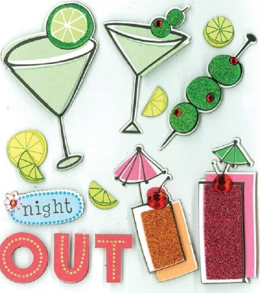 K & Company - Night Out Dimensional Stickers