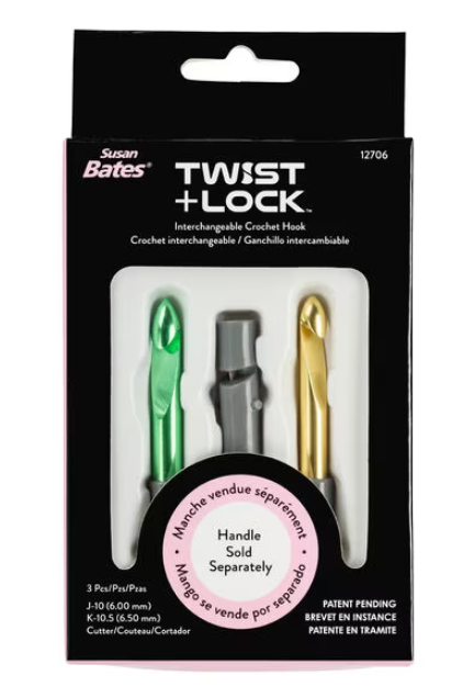 Susan Bates - Twist and Lock Crochet Hook Set - 3 pk