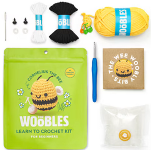 The Woobles - Cornelius the Bee Beginner Crochet Kit