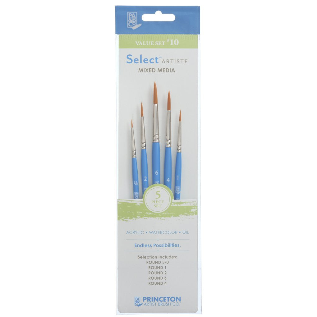 Princeton - Select - Mixed Media Brushes Value Set - 5 pc