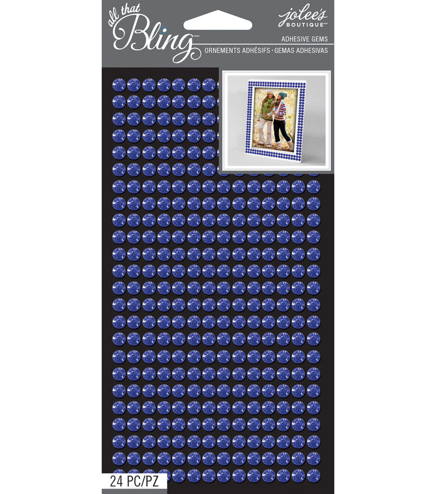 Jolee's Boutique - All That Bling - Bling Sheet Cobalt Adhesive Gems