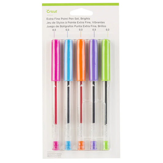 Cricut - Extra Fine-Point Pen Set - Brights - 0.3 mm - 5 pens