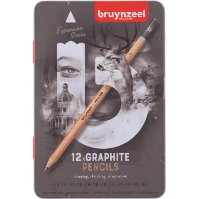 Royal Talens - Bruynzeel Holland - Graphite Pencils - 12 count