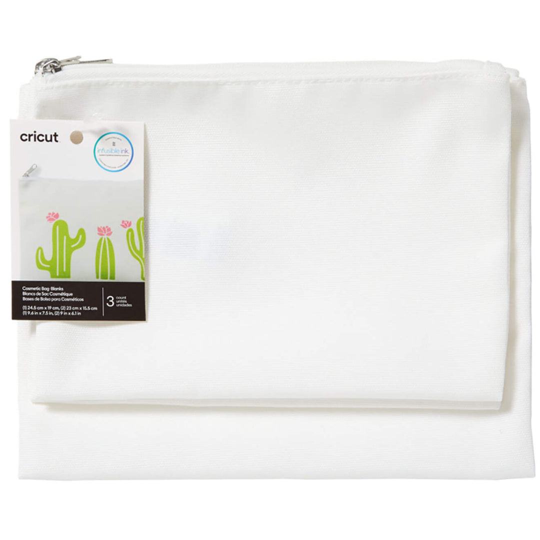 Cricut - Cosmetic Bag Blanks - 3 pk