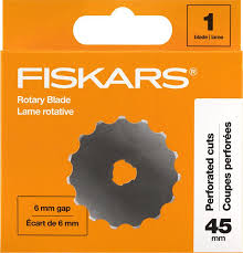 Fiskars -  Rotary Blade - 45 mm Perforated Cuts