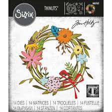 Sizzix - Vault Funky Floral Wreath