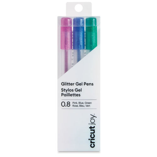 Cricut Joy  - 0.8mm Glitter Gel Pens - Pink, Blue, Green