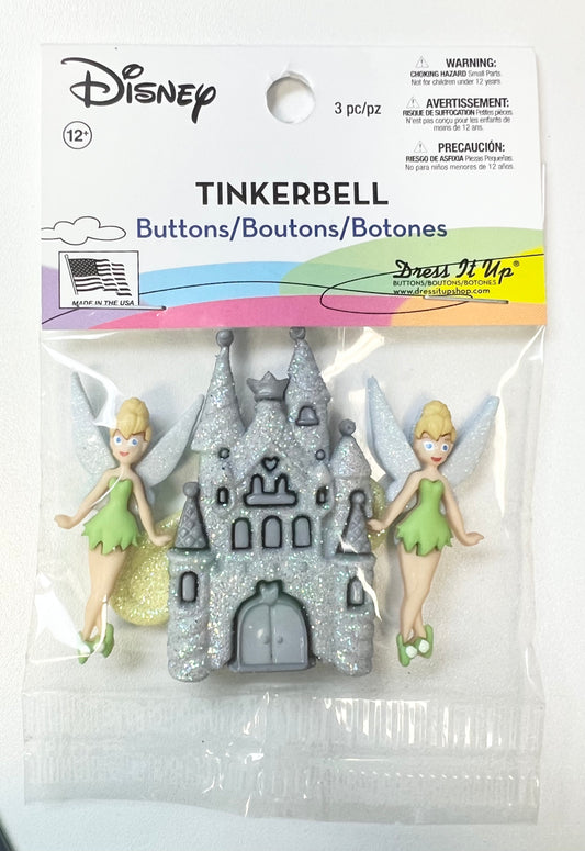 Dress it Up - Disney - Tinkerbell Buttons