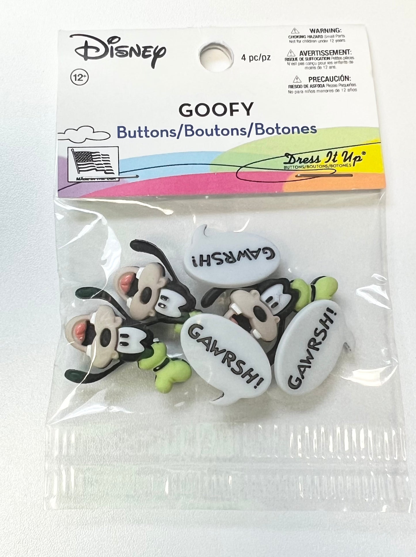 Dress it Up - Disney - Goofy Buttons