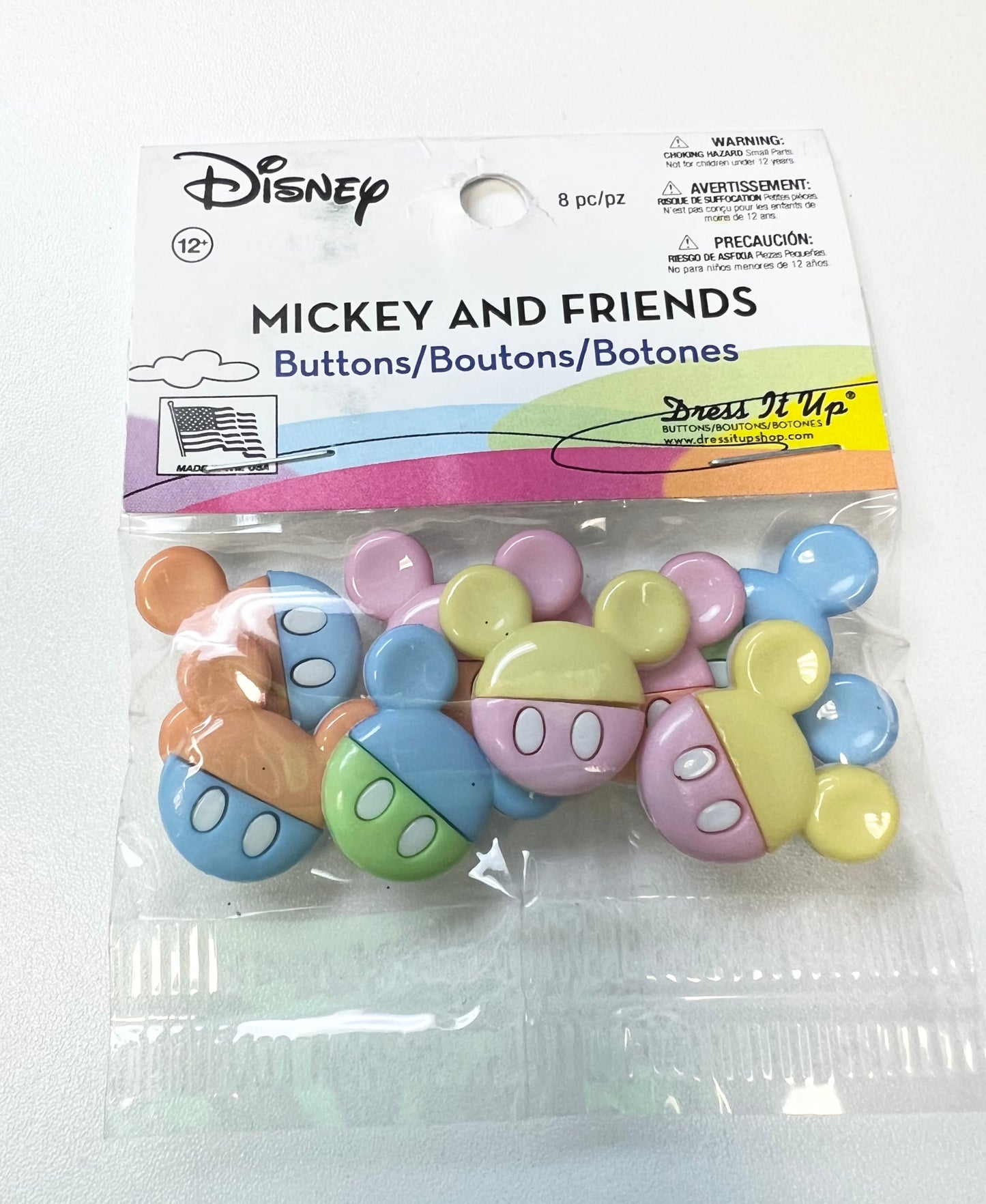 Dress it Up - Disney - Mickey and Friends Pastel Heads