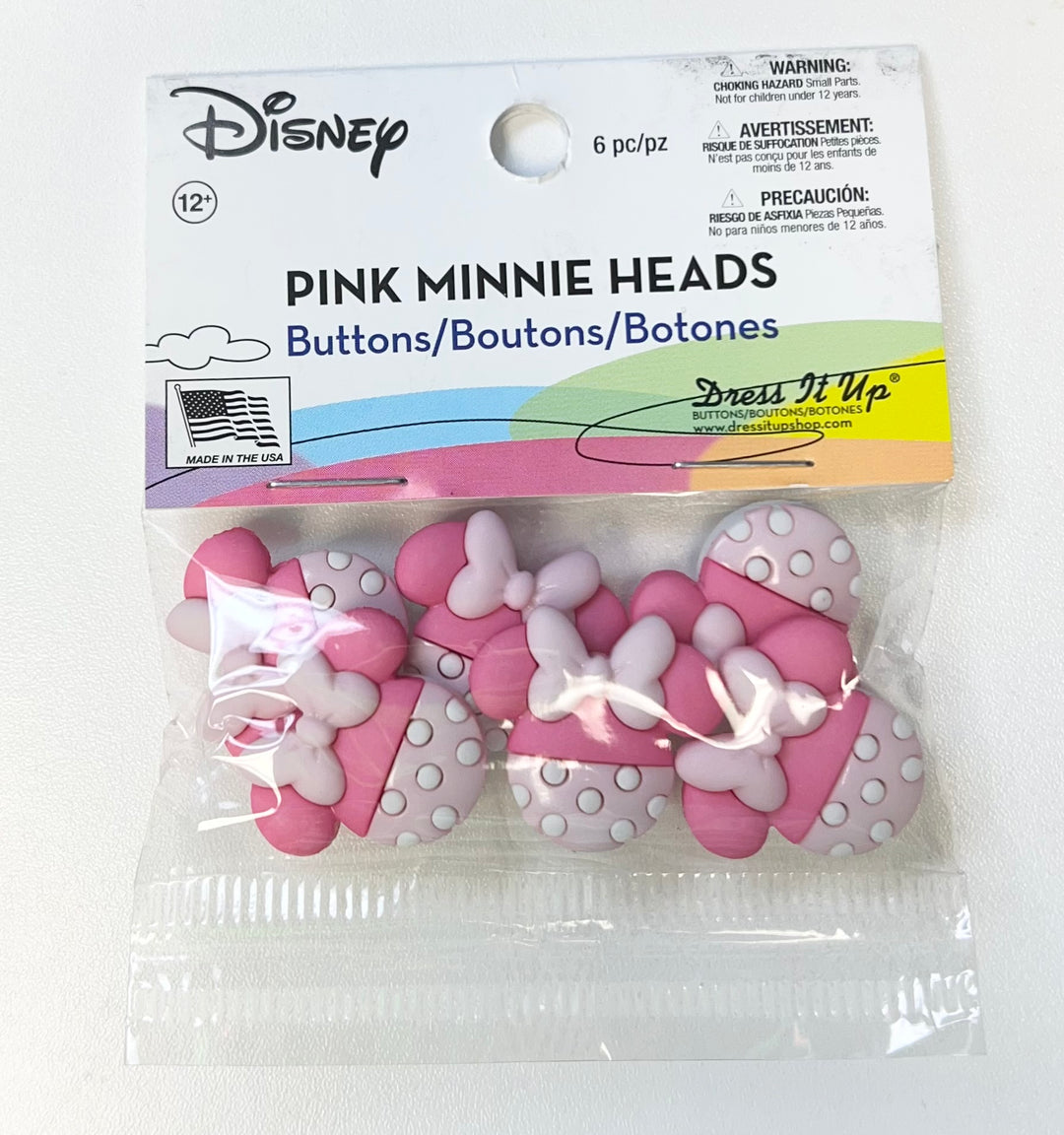 Dress it Up - Disney - Pink Minnie Heads