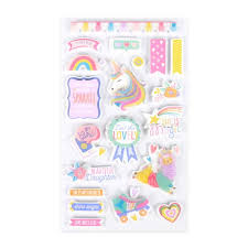 Recollections - Unicorn Dimensional Stickers