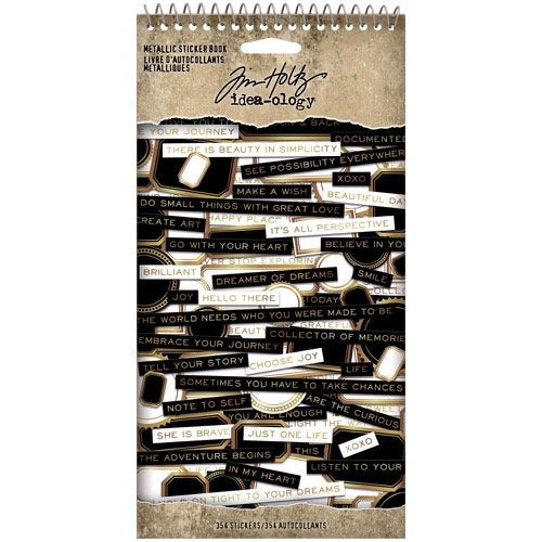 Tim Holtz - idea-ology - Metallic Sticker Book