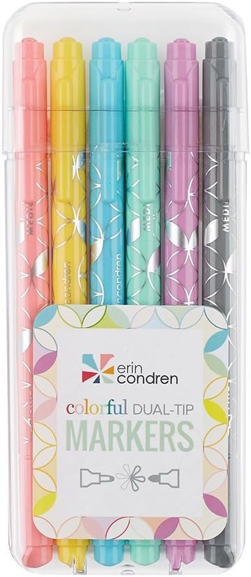 Erin Condren - Dual Tip Markers - 6 pack