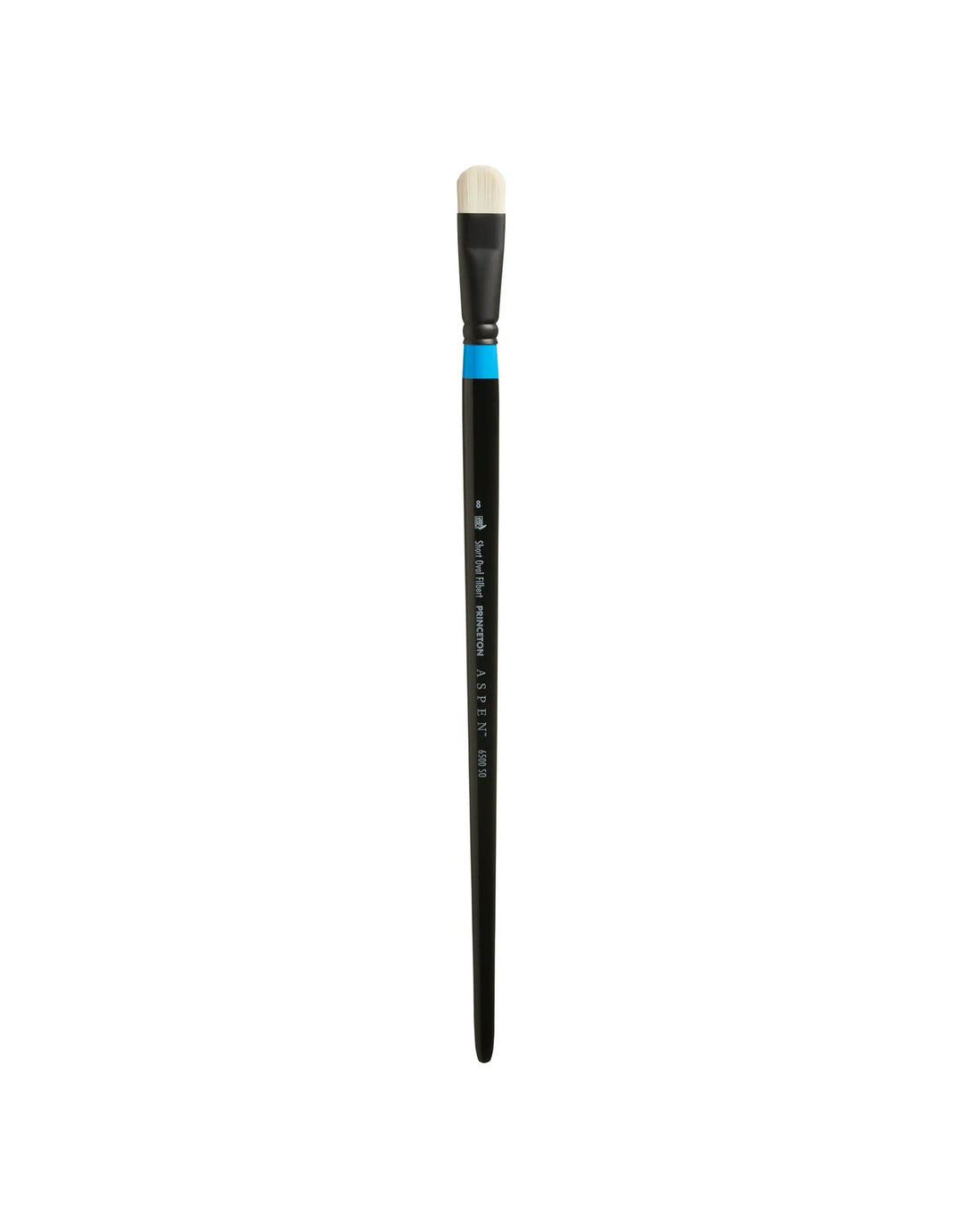 Princeton - Aspen - Level 2 Short Filbert Paint Brush for Oil - Long Handle