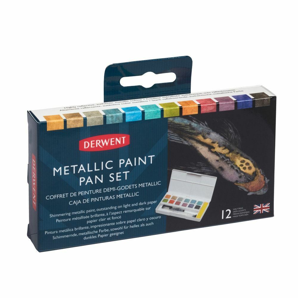 Derwent -Metallic Paint Pan Set - 12 pack