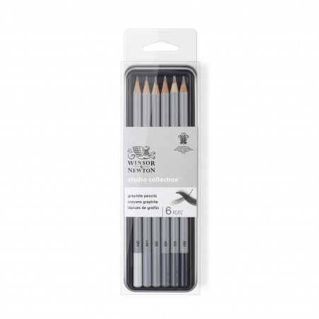 Winsor & Newton - Graphite Pencils Studio Collection - 6 pack