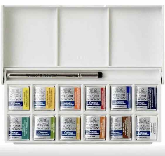 Winsor & Newton - Cotman Watercolor Sketcher's Pocket Set - 13 pc