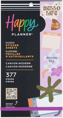 The Happy Planner - Classic Sticker Sheets - Canyon Modern