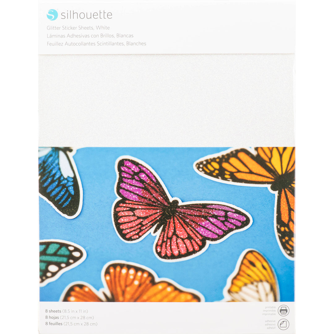 Silhouette - Glitter Sticker Sheets - 8 pack