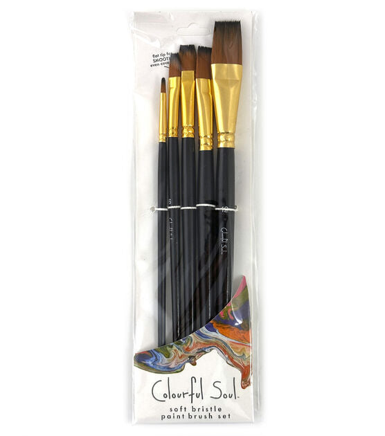 Vintaj - Colourful Soul - Soft Bristle Paint Brush Set