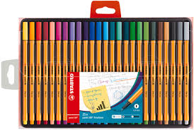 Stabilo - Point 88 - Fineliner Pens - Fine (0.4 mm) - 25 pk