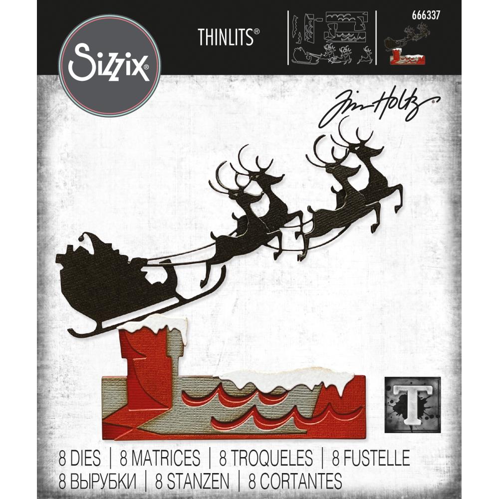 Sizzix - Thinlits - Reindeer Sleigh