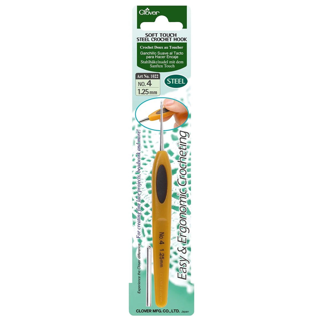 Clover - Soft Touch Steel Crochet Hook