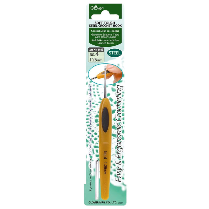 Clover - Soft Touch Steel Crochet Hook