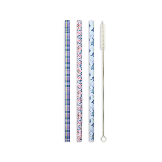 Vera Bradley - Spring 23 Medley Reusable Straw Set