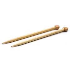 Clover - Bamboo Knitting Needles Single Pointed 9 inch/23 cm (3011)