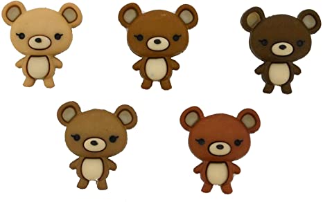 Dress it Up - Bear Hugs Teddy Bear Buttons