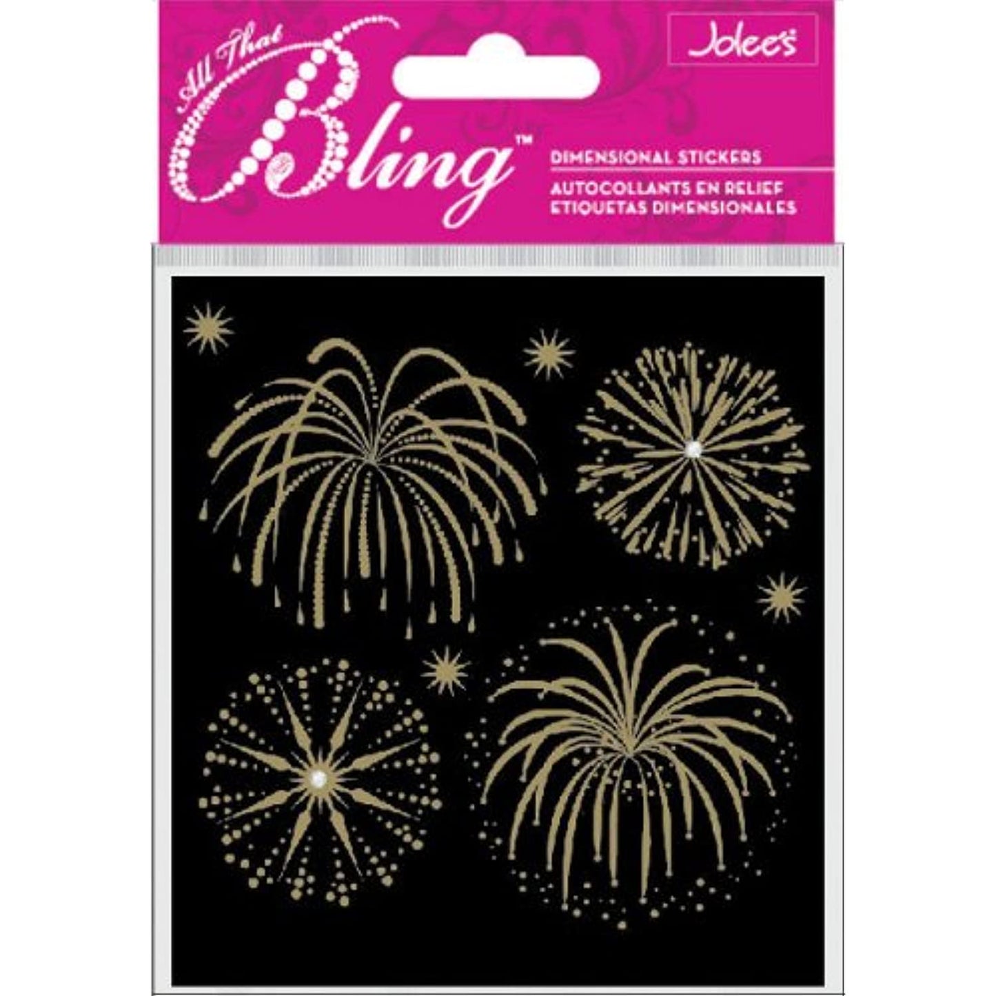 Jolee's Boutique - Gold Fireworks Stickers