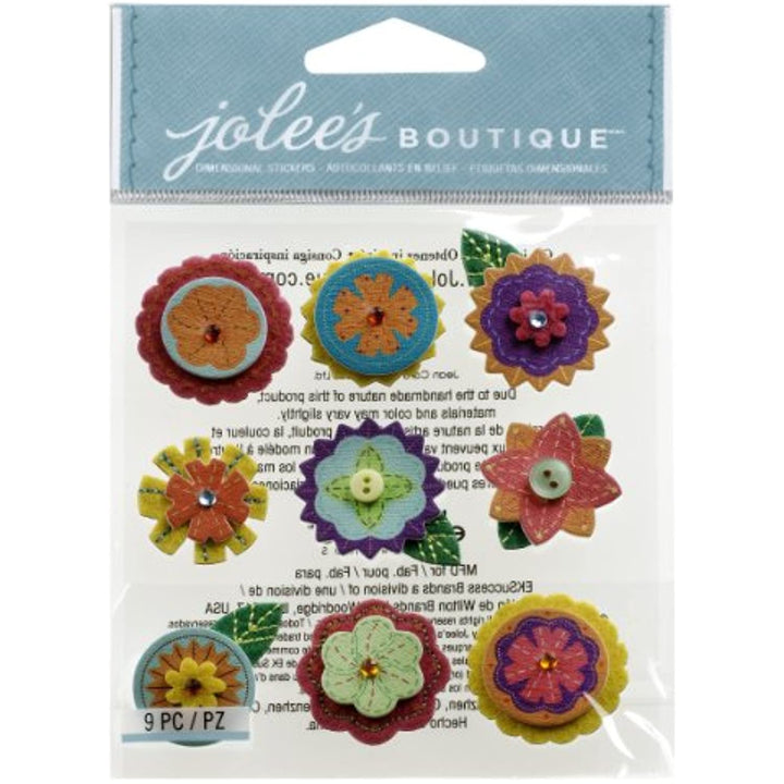 Jolee's Boutique - Layered Mini Flowers Dimensional Stickers