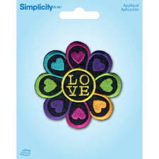 Simplicity - Love Flower Appliques