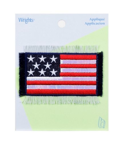 Simplicity - Frayed Denim Flag Applique